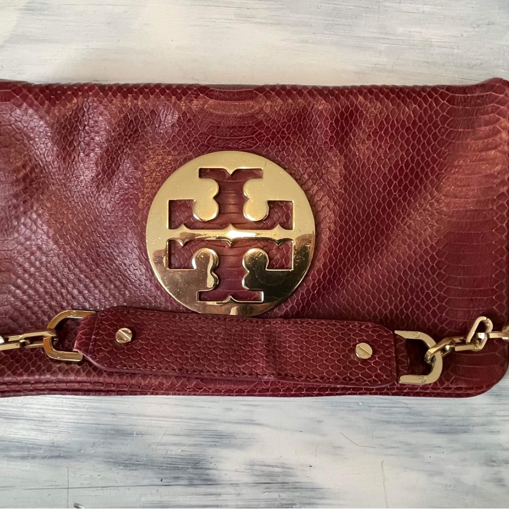 Tory Burch Reva Python Clutch - image 5